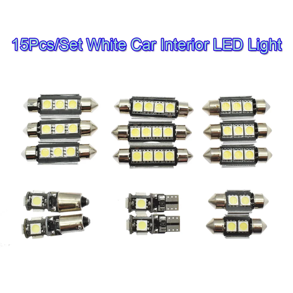 15PCS/SET White LED Interior SMD Light Kit For Mercedes Benz W203 C Class 2000-2007
15PCS/SET White LED Interior SMD Light Kit For Mercedes Benz W203 C Class 2000-2007