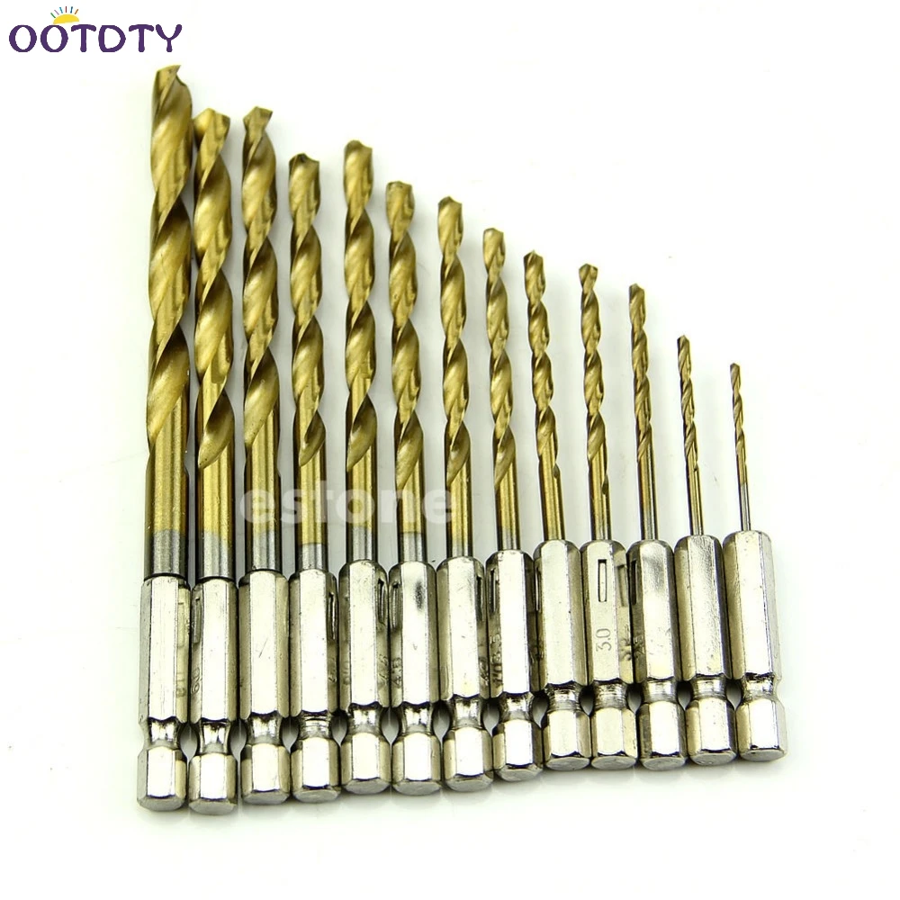 13pc Hex Shank Quick change Cobalt Drill Bit Set Multi Bits
13pc Hex Shank Quick change Cobalt Drill Bit Set Multi Bits