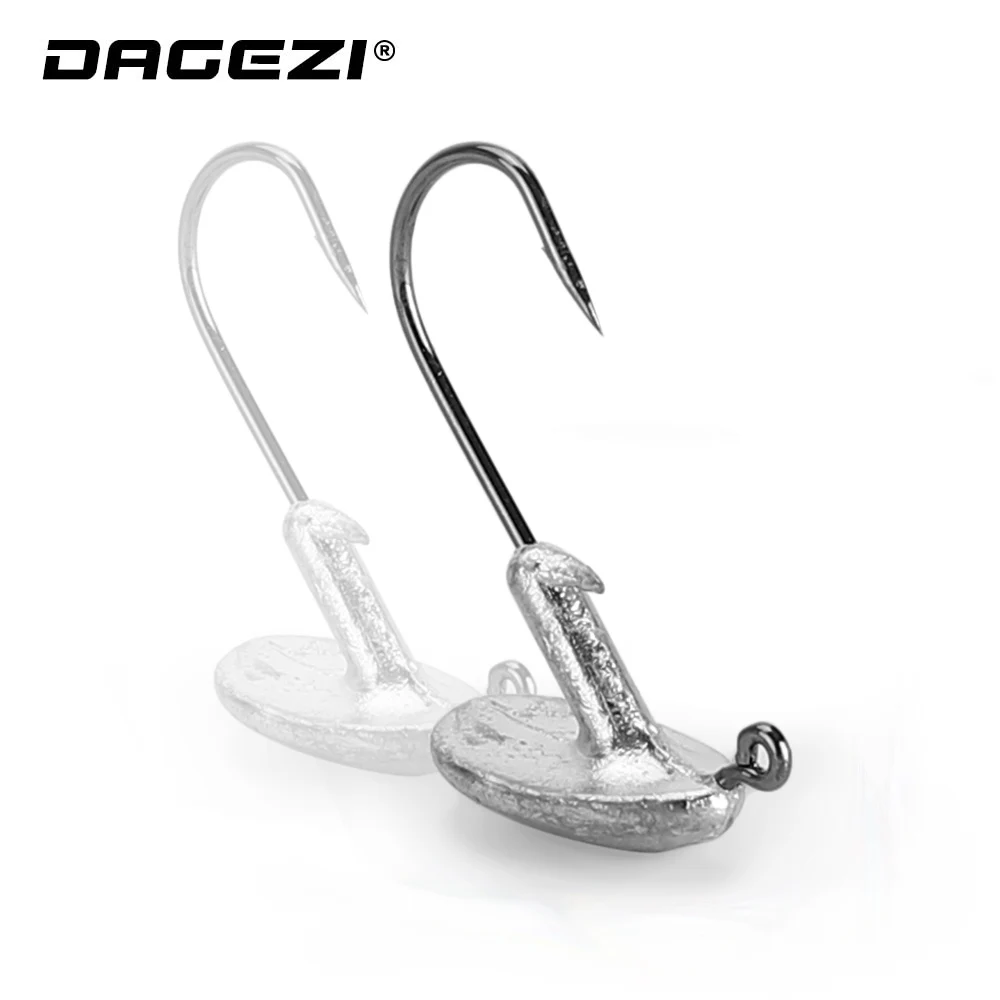 DAGEZI 5 шт./лот блесна приманка со свинцовым крючок 3.5g/5g/7g рыболовный привести GrankHook