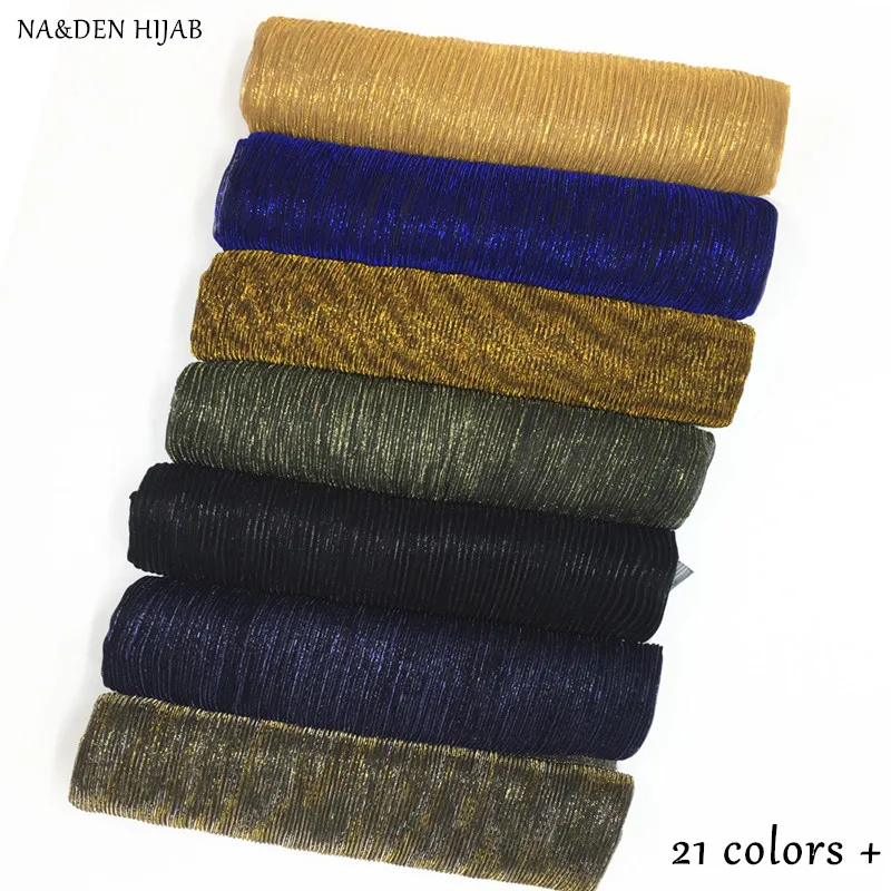 1PC 21 COLOR NEW shimmer pleated hijab scarf plain shiny crinkle shawl fashion muslim wrinkle hijabs women scarves islamic scarf
1PC 21 COLOR NEW shimmer pleated hijab scarf plain shiny crinkle shawl fashion muslim wrinkle hijabs women scarves islamic scarf
