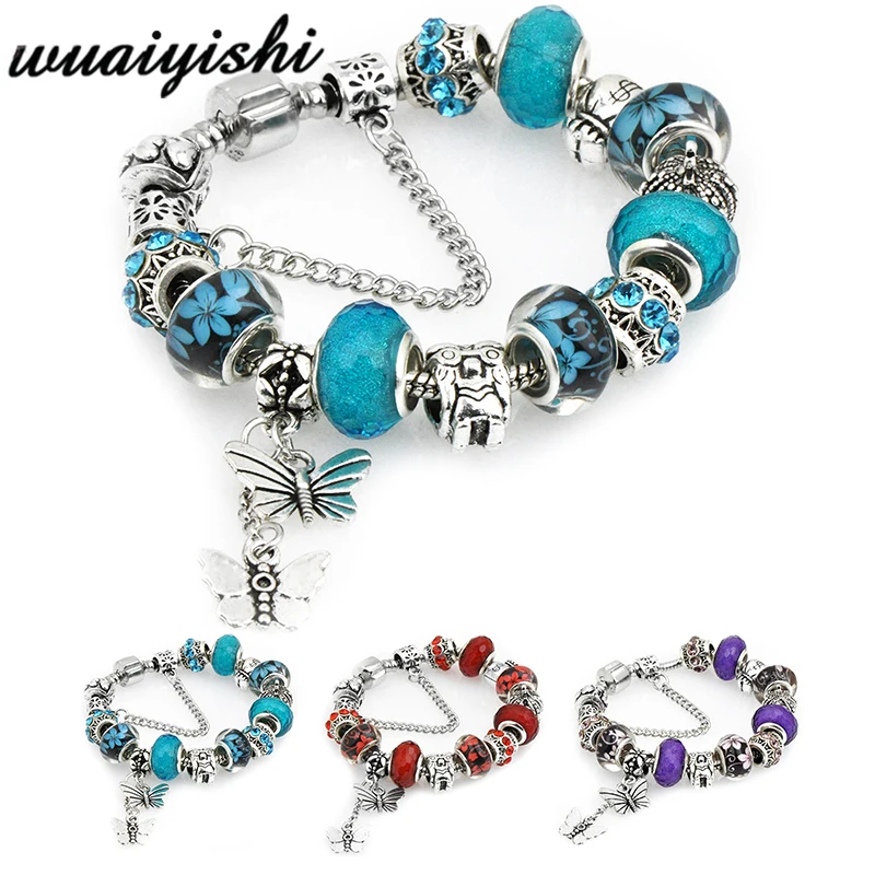 AAA Small butterfly ariety of Design Charm Bracelet with Enamel Beads Women&Child Glass Fine Bracelet Fit Women Jewelry
AAA Small butterfly ariety of Design Charm Bracelet with Enamel Beads Women&Child Glass Fine Bracelet Fit Women Jewelry