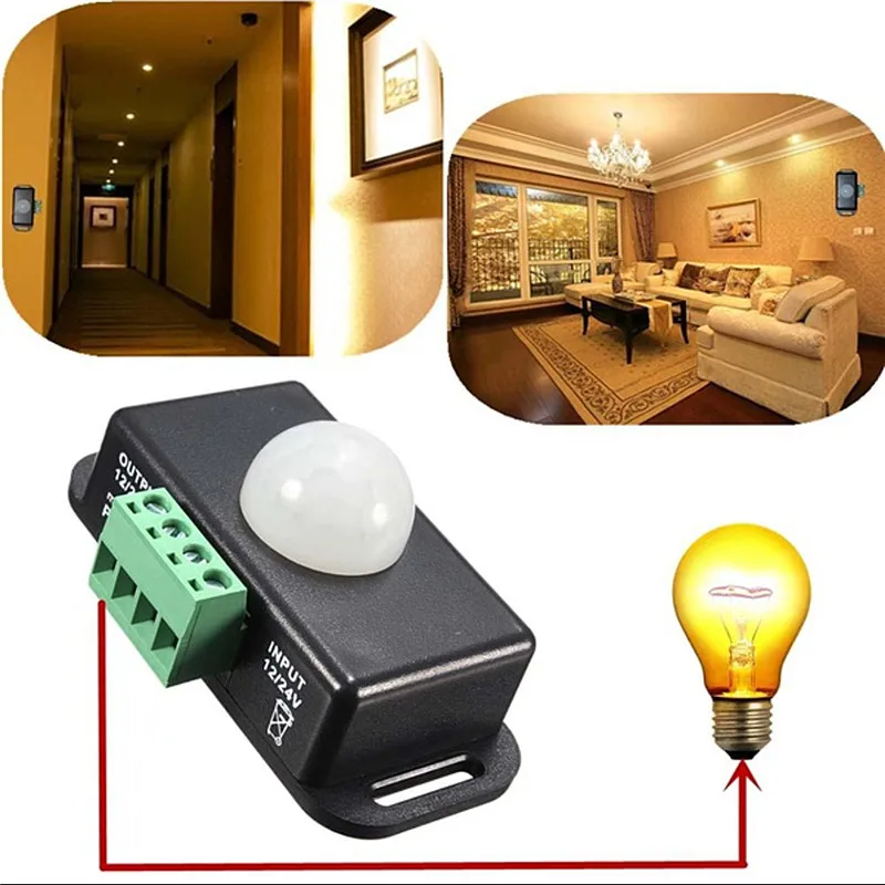 DC5V-24V 5A Infrared Motion Sensor Detector Switch PIR BC TDL Proximity Switch For LED Strip PIR-8 BC-160 TDL-2023 TDL-2024/2025
DC5V-24V 5A Infrared Motion Sensor Detector Switch PIR BC TDL Proximity Switch For LED Strip PIR-8 BC-160 TDL-2023 TDL-2024/2025