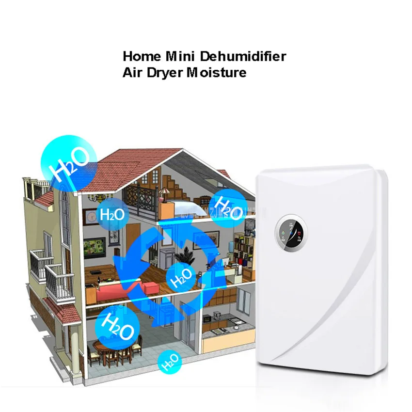 MD-01M 75W Home Electric Mini Dehumidifier Air Dryer Purify Moisture Absorber with 1500ml Water Tank for Home Bedroom Office
MD-01M 75W Home Electric Mini Dehumidifier Air Dryer Purify Moisture Absorber with 1500ml Water Tank for Home Bedroom Office