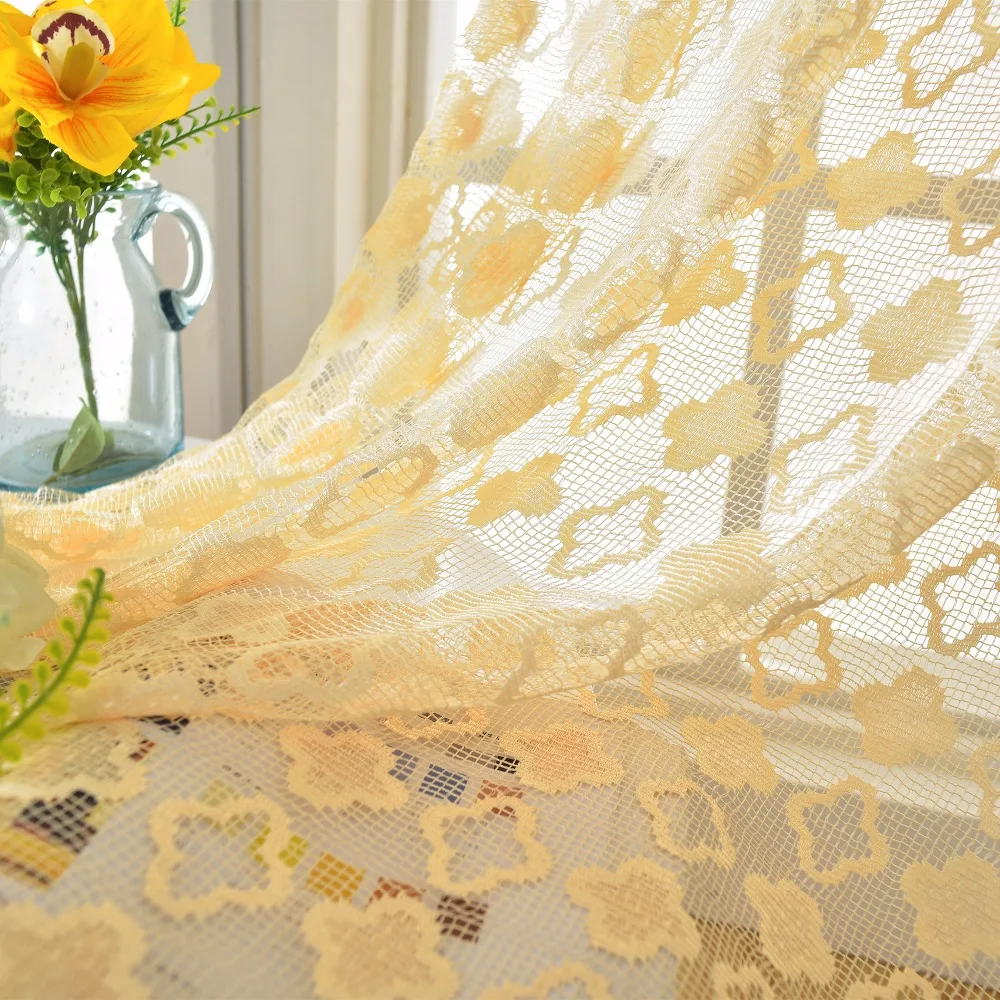 Nice 4 Colors Pastoral Style Lace Window Sheer Curtain for Kitchen Living Room Bedroom Drapes Jacquard Blinds Tulle for Window
Nice 4 Colors Pastoral Style Lace Window Sheer Curtain for Kitchen Living Room Bedroom Drapes Jacquard Blinds Tulle for Window