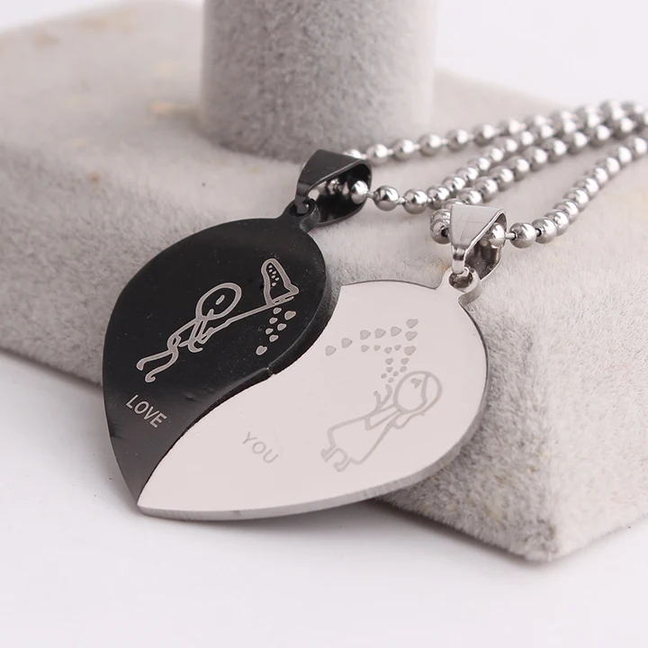 Lovers boy girl hearts LOVE YOU 316L Stainless Steel pendant necklaces for men women wholesale
Lovers boy girl hearts LOVE YOU 316L Stainless Steel pendant necklaces for men women wholesale