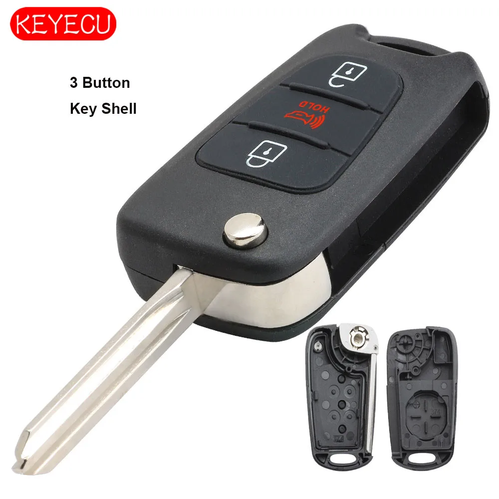 Keyecu Replacement Flip Remote Case Shell Housing Flip 3 Button Fob for Kia Hyundai FCC: NYOSEKSAM11ATx
Keyecu Replacement Flip Remote Case Shell Housing Flip 3 Button Fob for Kia Hyundai FCC: NYOSEKSAM11ATx