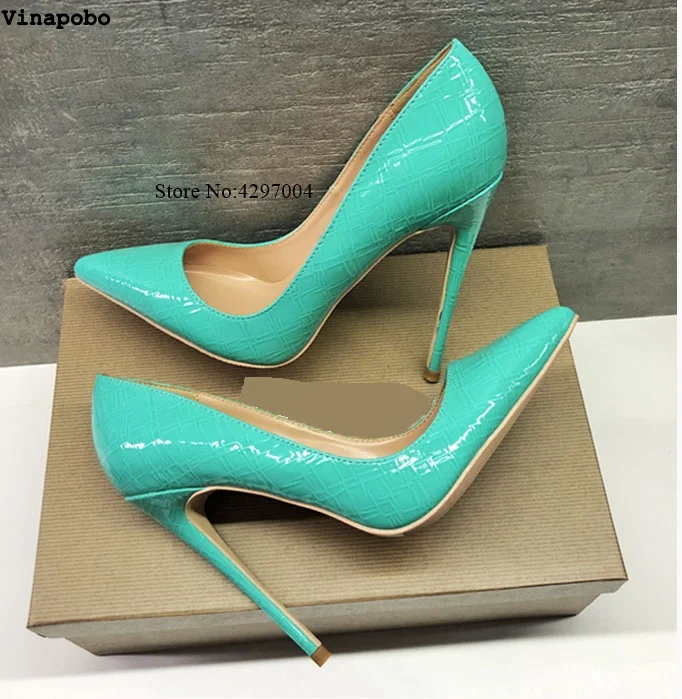Vinapobo 2019 NEW ARRIVE Women Shoes Blue Snake Patent Printed Sexy Stilettos High Heels 12cm/10cm/8cm Pointed Toe Women Pumps
Vinapobo 2019 NEW ARRIVE Women Shoes Blue Snake Patent Printed Sexy Stilettos High Heels 12cm/10cm/8cm Pointed Toe Women Pumps