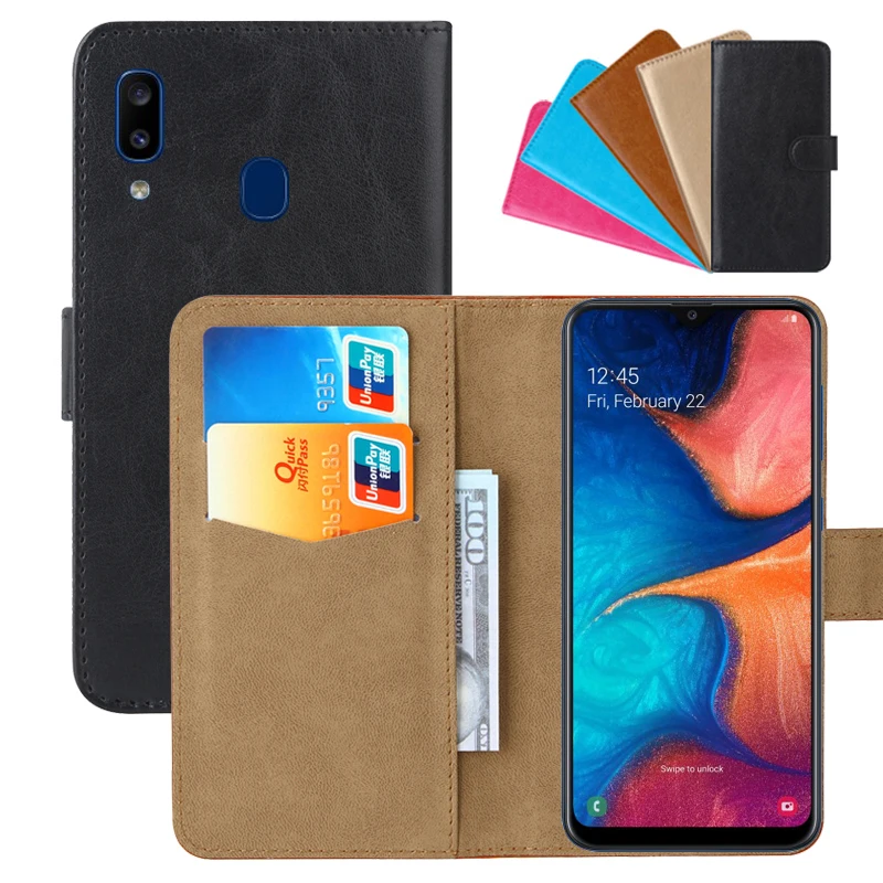 Luxury Wallet Case For Samsung Galaxy A20 PU Leather Retro Flip Cover Magnetic Fashion Cases Strap
Luxury Wallet Case For Samsung Galaxy A20 PU Leather Retro Flip Cover Magnetic Fashion Cases Strap