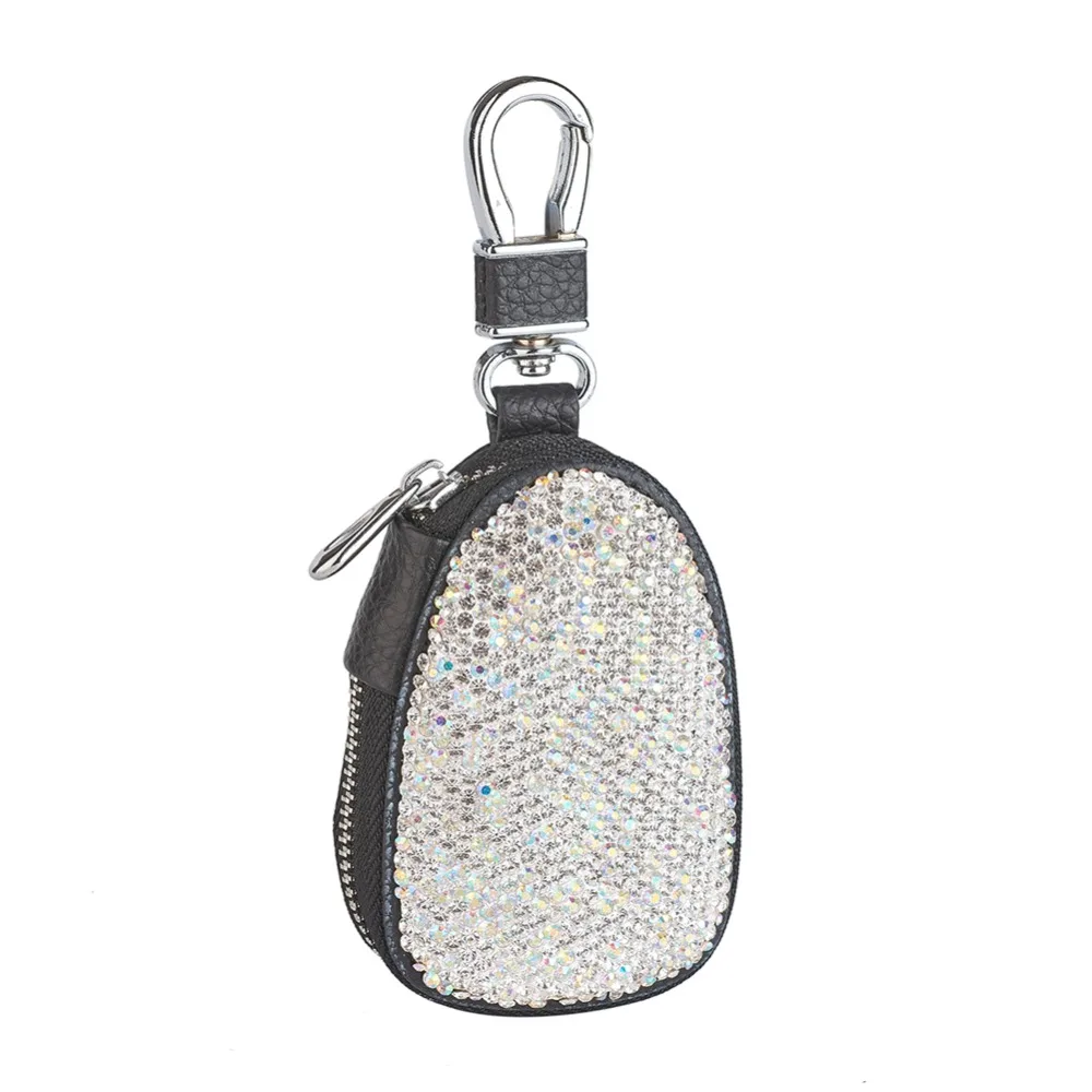 PU Car Key Wallets Housekeeper Keys Organizer Women Key Chain Covers Zipper Key Case Bag Pouch Purse with Diamond
PU Car Key Wallets Housekeeper Keys Organizer Women Key Chain Covers Zipper Key Case Bag Pouch Purse with Diamond