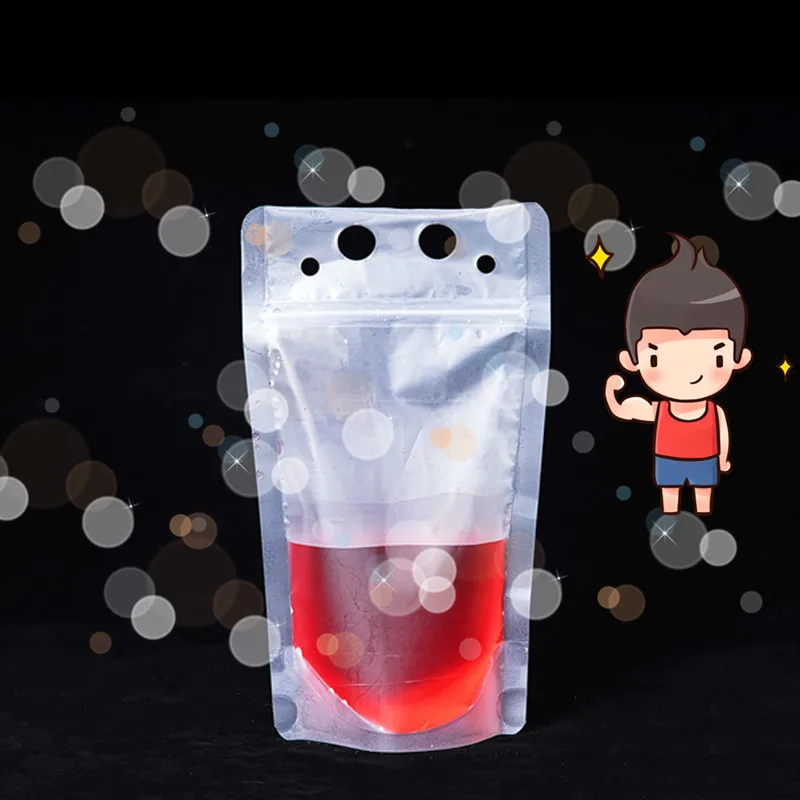 100pcs 500ml 13x23+4cm (5.1"x9.1") Frosted Beverage Ziplock Bag Self-sealed Liquid Zipper Packaging Bar Juice Closure Pouch 
100pcs 500ml 13x23+4cm (5.1"x9.1") Frosted Beverage Ziplock Bag Self-sealed Liquid Zipper Packaging Bar Juice Closure Pouch