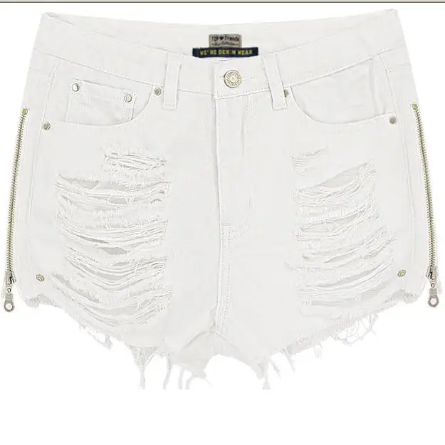 Ripped Short Jeans Holes High Waist Sexy Hot Denim Shorts For Lady Side Zipper plus size
Ripped Short Jeans Holes High Waist Sexy Hot Denim Shorts For Lady Side Zipper plus size