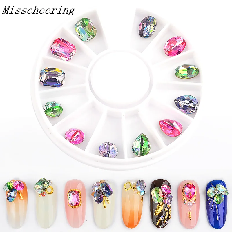 12 pcs/box Crystal Nail Art Decoration Rhinestones 3D Glitter Glass Charm Nail Gems DIY Jewelry Salon Manicure Accessories
12 pcs/box Crystal Nail Art Decoration Rhinestones 3D Glitter Glass Charm Nail Gems DIY Jewelry Salon Manicure Accessories