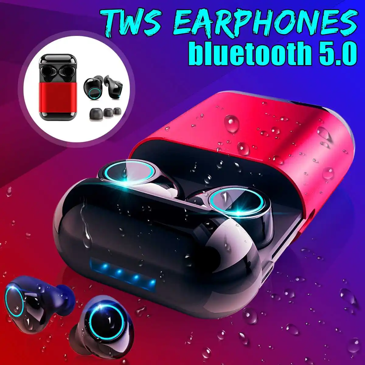 bluetooth Ear bud TWS Earbuds Ture Wireless Bluetooth Earphones Stereo Sports Headset Bluetooth Earphone With Mic Charging Box
bluetooth Ear bud TWS Earbuds Ture Wireless Bluetooth Earphones Stereo Sports Headset Bluetooth Earphone With Mic Charging Box