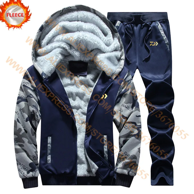 DAIWA Fleece Fishing Clothing Set Spring Autumn Outdoor Sport Camouflage Hiking Fishing Shirt And Pants Men Fishing Jacket
DAIWA Fleece Fishing Clothing Set Spring Autumn Outdoor Sport Camouflage Hiking Fishing Shirt And Pants Men Fishing Jacket