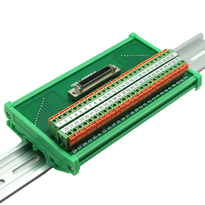 SCSI 50 Pin быстрое подключение пружинный зажим клеммные блоки коммутационный