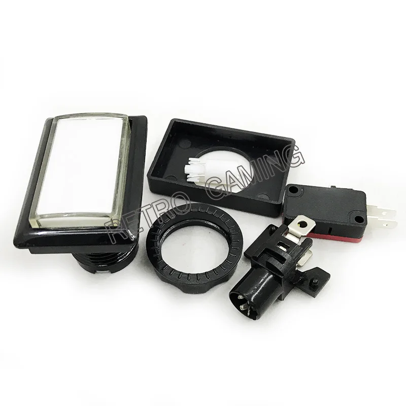 2pcs 34*51mm Rectangle Push Button 12V LED Illuminated Arcade Buttons with Microswitch
2pcs 34*51mm Rectangle Push Button 12V LED Illuminated Arcade Buttons with Microswitch