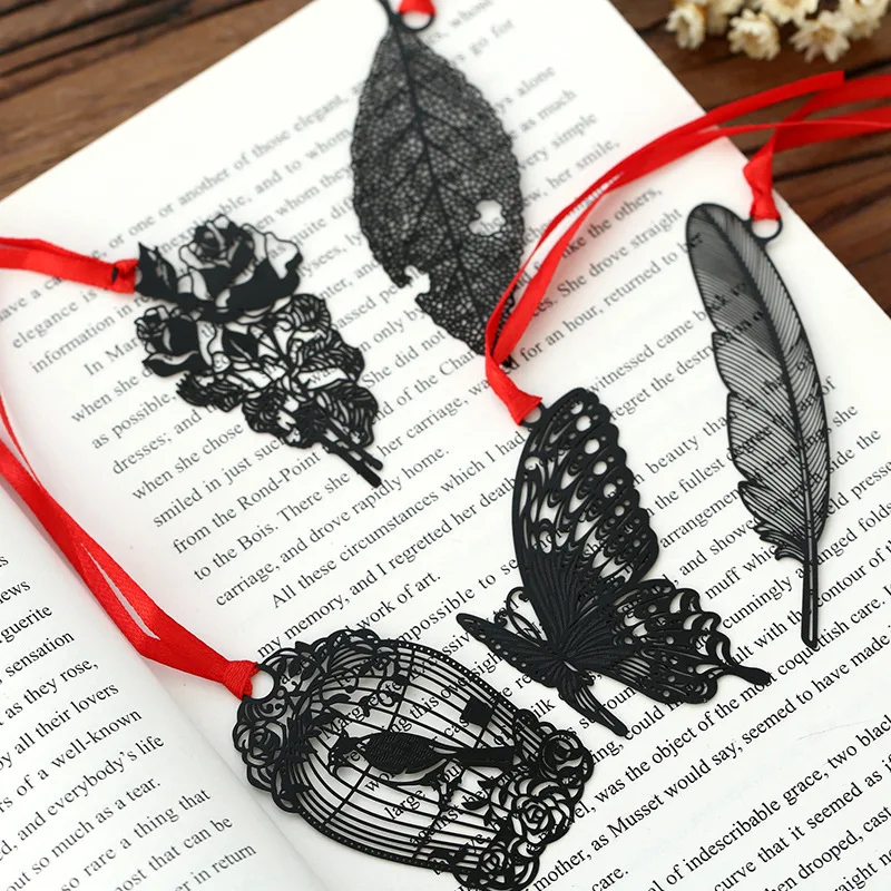 Free ship!1lot=20pc!Black Flower feather leaf cage butterfly metal bookmarks / creative metal bookmarks / practical bookmarks
Free ship!1lot=20pc!Black Flower feather leaf cage butterfly metal bookmarks / creative metal bookmarks / practical bookmarks