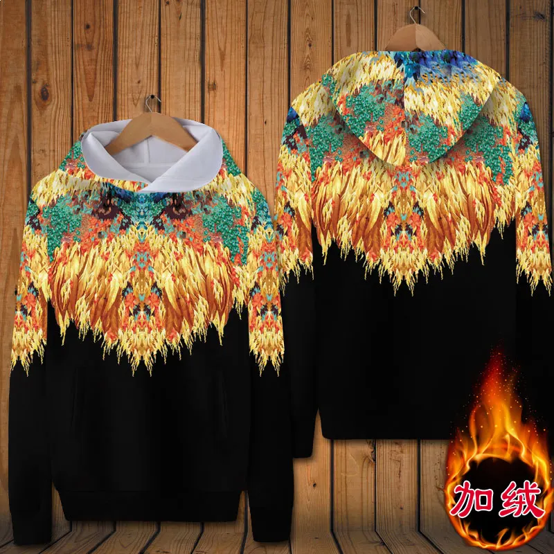 European style feather wings watercolor painting printing fashion hoodies Autumn&Winter quality pullover sweatshirts men S-XXXXL
European style feather wings watercolor painting printing fashion hoodies Autumn&Winter quality pullover sweatshirts men S-XXXXL