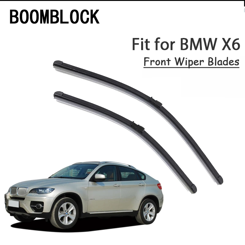 BOOMBLOCK 2PCS High Quality Front Windshield Wiper Blades For BMW X6 F16 E71 2017 2016 2015-2008 Accessories
BOOMBLOCK 2PCS High Quality Front Windshield Wiper Blades For BMW X6 F16 E71 2017 2016 2015-2008 Accessories