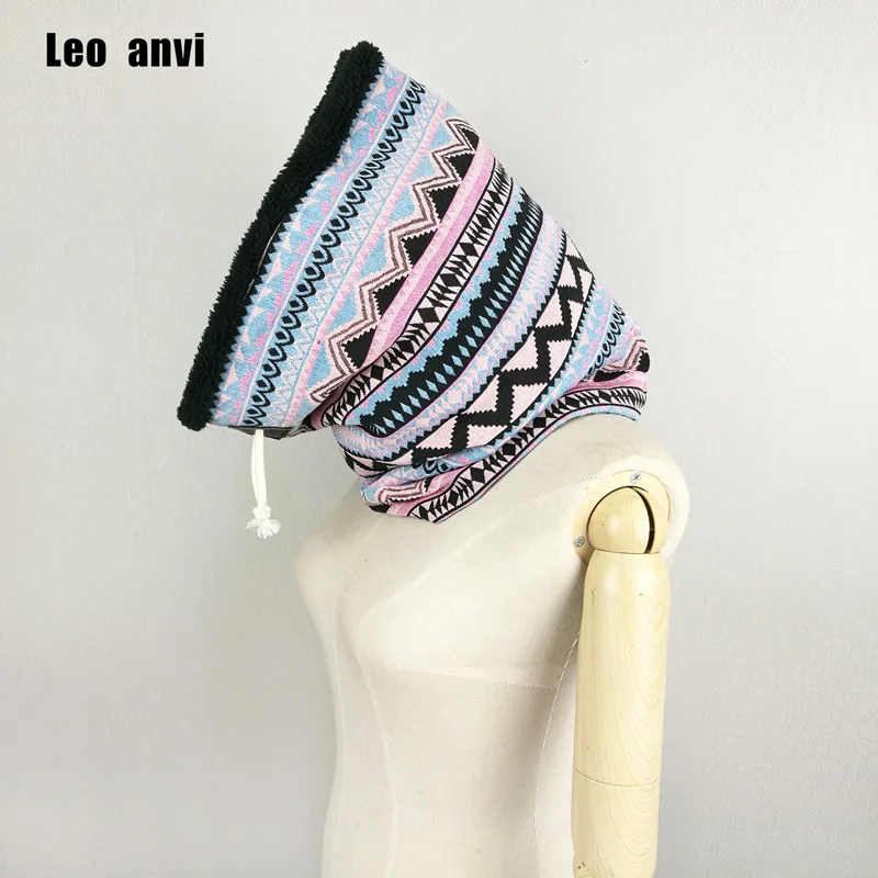 Фото Женский шарф из искусственного меха Leo anvi Зимний дизайнерский теплый