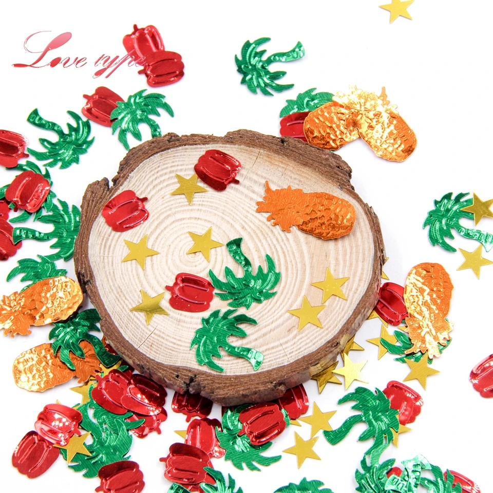 15g/Bag Colorful Pineapple&Flamingo Confetti Sequins Tropical theme Table Decor For Wedding/Birthday/Party Decoration Supplies
15g/Bag Colorful Pineapple&Flamingo Confetti Sequins Tropical theme Table Decor For Wedding/Birthday/Party Decoration Supplies