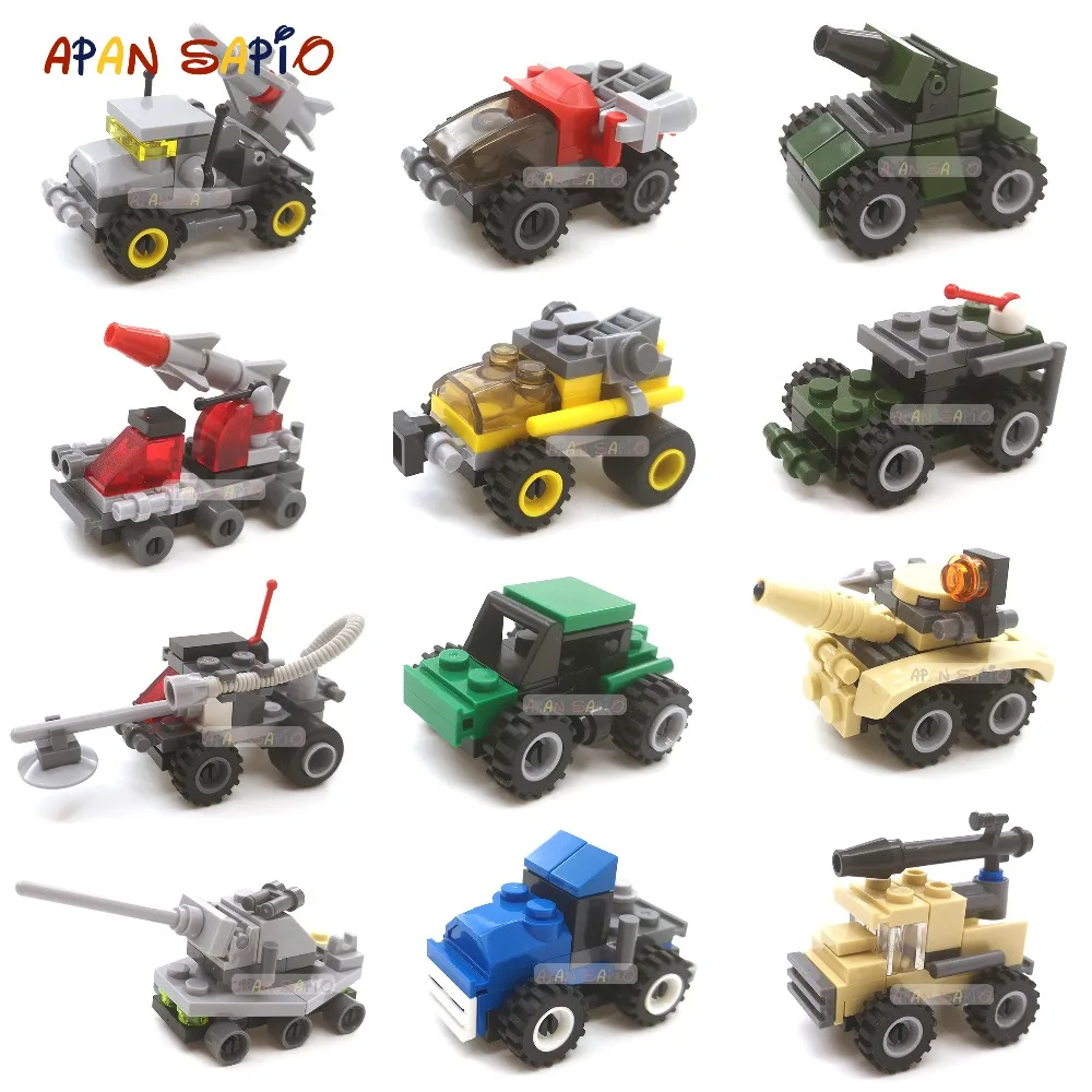Mini Building Blocks Car Toys Military Blocks Brick Educational Blocks Toys for Children
Mini Building Blocks Car Toys Military Blocks Brick Educational Blocks Toys for Children