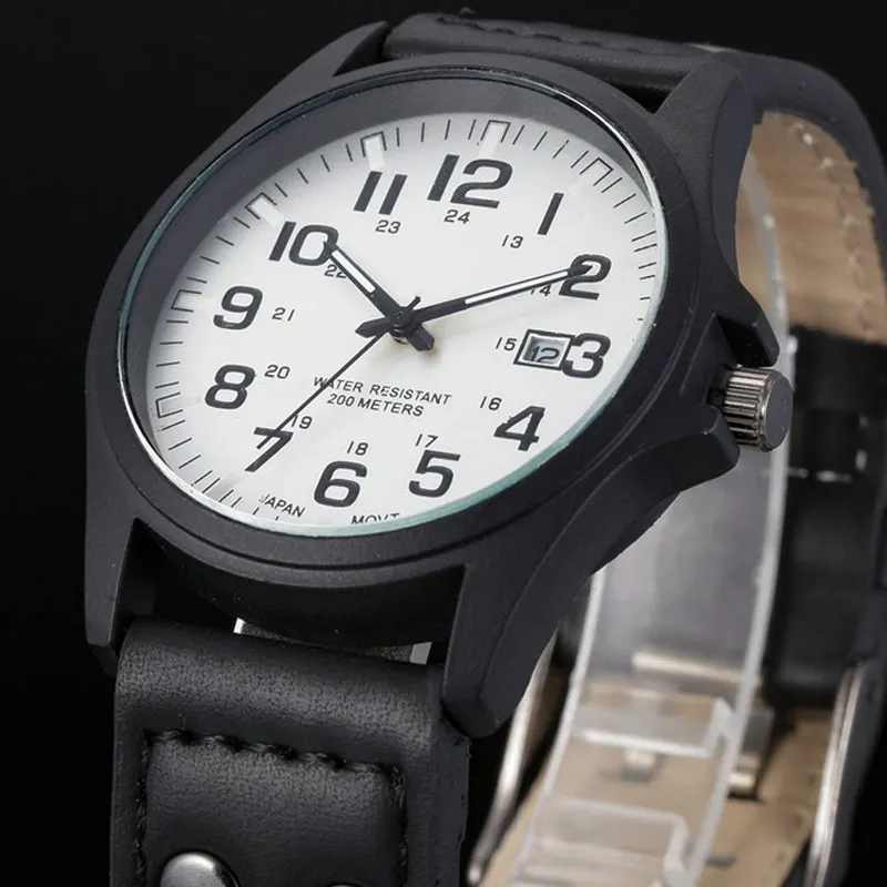 Luxury Men Military Quartz Watch Round Dial Casual Analog Watches Calendar Date Clock PU Leather Strap Wristwatch @17 LX
Luxury Men Military Quartz Watch Round Dial Casual Analog Watches Calendar Date Clock PU Leather Strap Wristwatch @17 LX