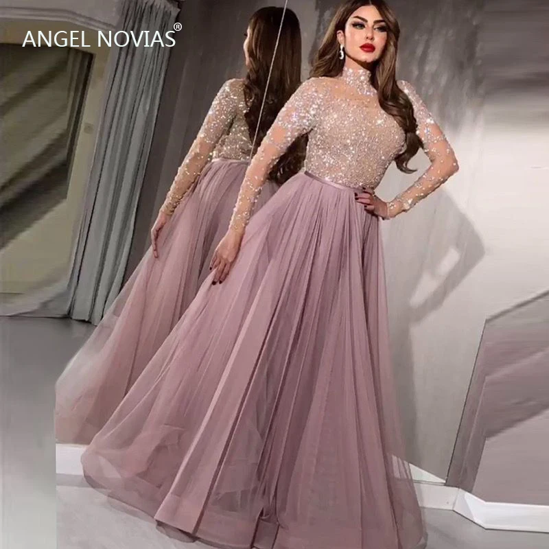 Long Sleeves High Neck Arabic Evening Dress 2019 Beaded Abendkleider Moroccan Sexy Formal Prom Gowns
Long Sleeves High Neck Arabic Evening Dress 2019 Beaded Abendkleider Moroccan Sexy Formal Prom Gowns
