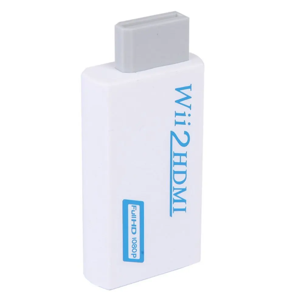 Адаптер конвертера Wii-HDMI с Аудиоразъемом 3 5 мм и выходом HDMI поддерживает все