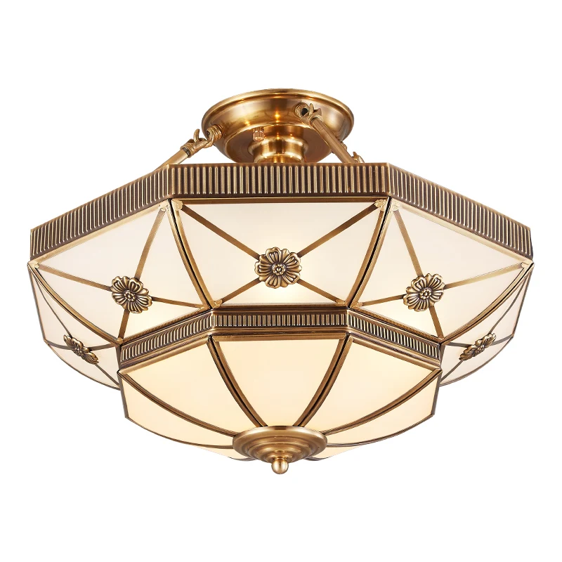 Europe Vintage LED Droplight Ceiling Lamp Copper Glass Shade Toolery E27 5W Warm White Bulb Dia.60cm Europe Style Collection
Europe Vintage LED Droplight Ceiling Lamp Copper Glass Shade Toolery E27 5W Warm White Bulb Dia.60cm Europe Style Collection