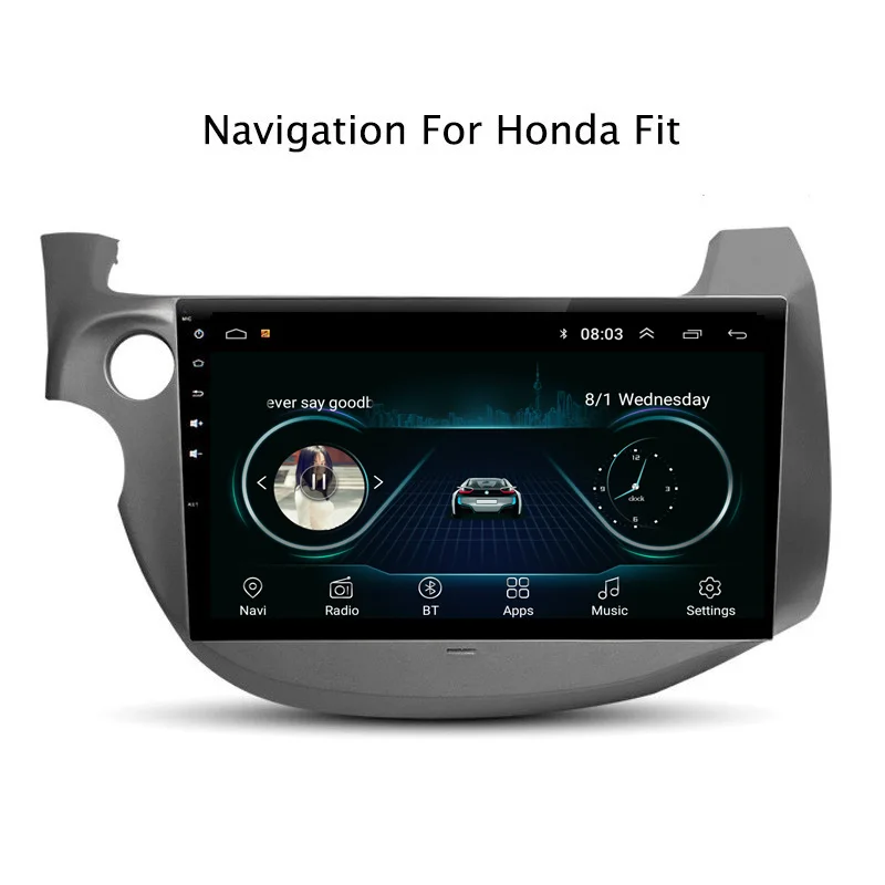 10 1 "2.5D ips Android 8 Автомобильный gps плеер для Honda Fit 2008 2009 2010 2011 2013 автомобильный