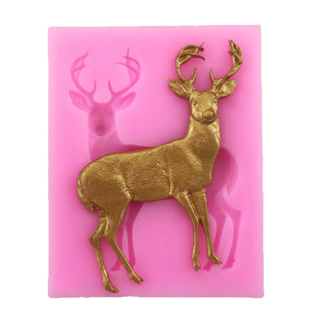 Silicone Molds Christmas 3D Deer Shape Candy Mold Pan Chocolate Soap Stencils Bakeware Cooking Tools силиконовые формы 
Silicone Molds Christmas 3D Deer Shape Candy Mold Pan Chocolate Soap Stencils Bakeware Cooking Tools силиконовые формы