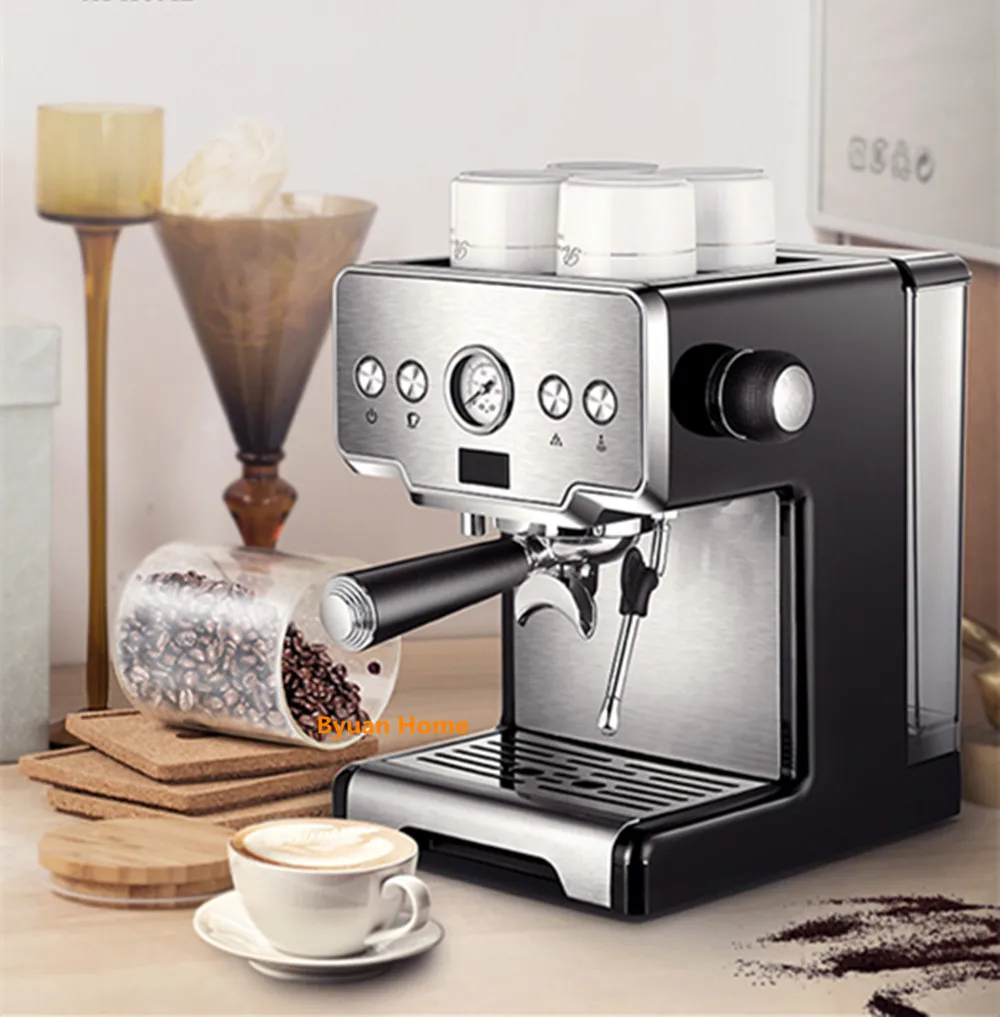 Newest stainless steel 15 bar household coffee machine with milk frother cappuccino espresso coffee semi-automatic coffee maker
Newest stainless steel 15 bar household coffee machine with milk frother cappuccino espresso coffee semi-automatic coffee maker