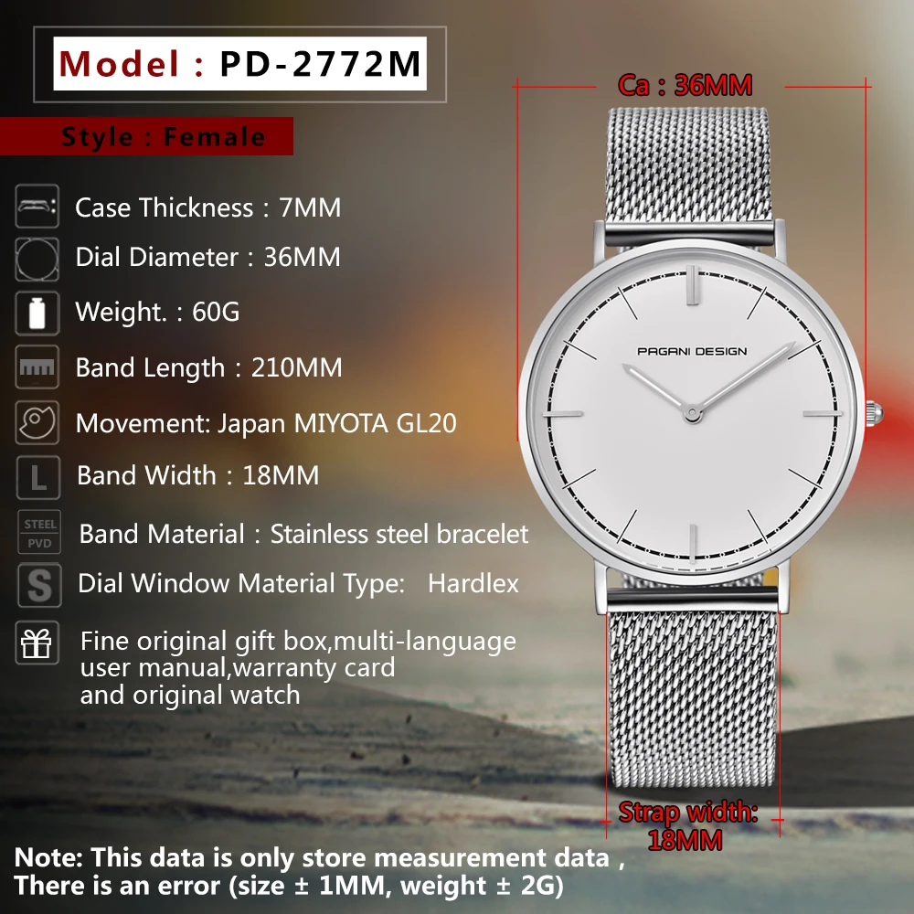 PAGANI DESIGN 2019 New Ultra thin Fashion Male Wristwatch Stainless Steel Business Waterproof Men Watch Simple Saat dropshipping
PAGANI DESIGN 2019 New Ultra thin Fashion Male Wristwatch Stainless Steel Business Waterproof Men Watch Simple Saat dropshipping