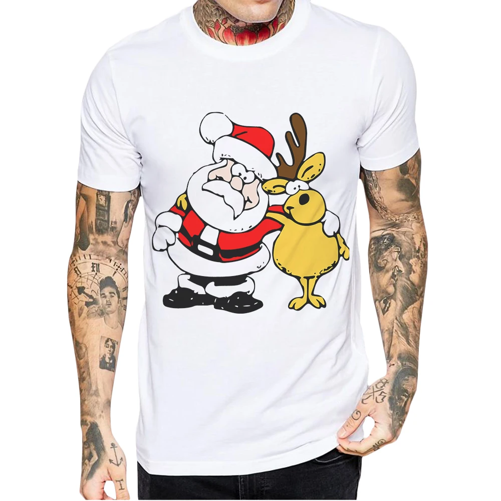 New Arrival Brand White Men T-Shirt Short Sleeve T Shirt Santa Claus Printing Casual Cotton Tops Tees Shirts Blusa Masculina
New Arrival Brand White Men T-Shirt Short Sleeve T Shirt Santa Claus Printing Casual Cotton Tops Tees Shirts Blusa Masculina