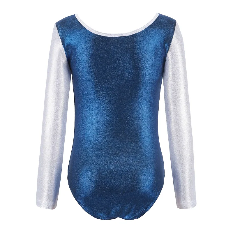 5-12 year Gymnastics Dancesuit Girls Long Sleeve Dance Leotards Child Striped Costumes Gymnastic Kids Ballet suits | Спорт и