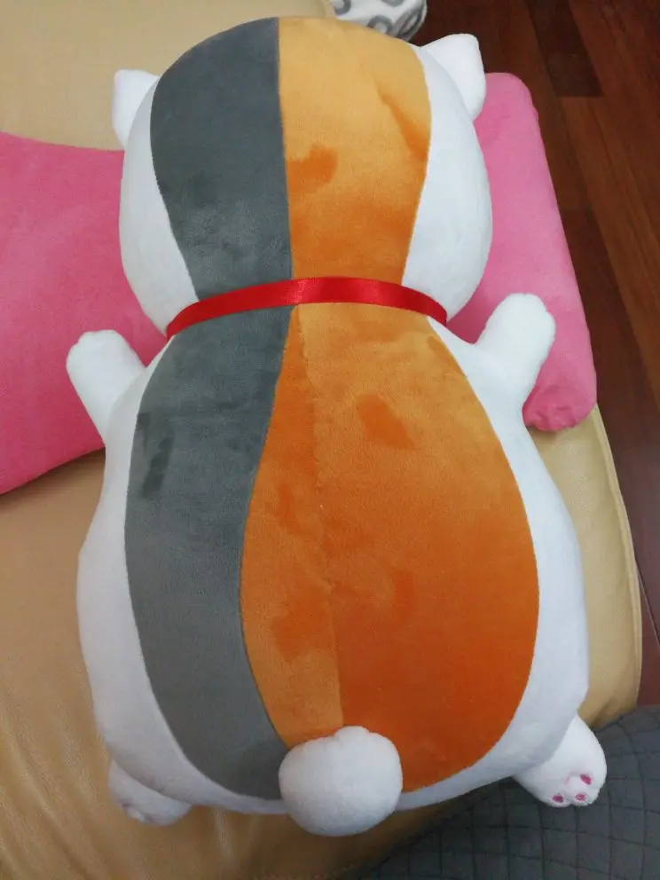 Natsume's Book of Friends Cat teacher plush doll pillow Costume Props ( stand 45cm | bend over 53cm ) Тематическая одежда и