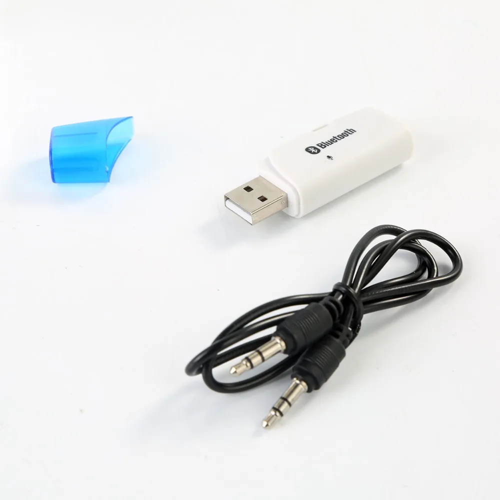 SOONHUA 3.5mm USB Port Bluetooth Receiver 3Mbps 10m Transmission Distance Music Audio AUX Adapter Car Speaker Random Color | Электроника