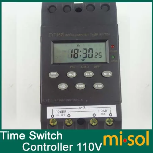 10pcs of 110V Timer Switch Timer Controller, program/programmable timer switch 25A amps, LCD display
10pcs of 110V Timer Switch Timer Controller, program/programmable timer switch 25A amps, LCD display