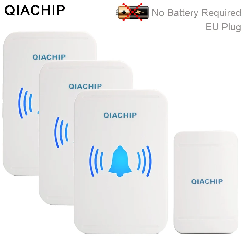 QIACHIP Home Security Welcome Wireless DoorBell Waterproof 150M Remote With No Battery EU US Plug smart Alarm Door Bell Chime
QIACHIP Home Security Welcome Wireless DoorBell Waterproof 150M Remote With No Battery EU US Plug smart Alarm Door Bell Chime