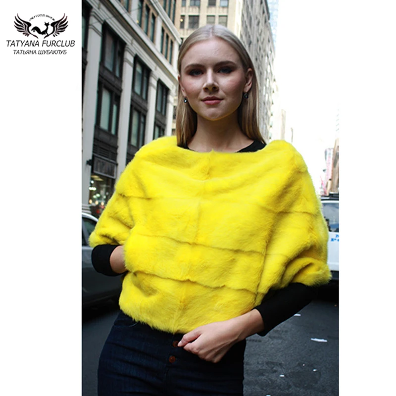 Tatyana Furclub New Short Style Natural Real Mink Fur Cape Whole Skin Genuine Mink Fur Female Coat Luxury Fur Coat Top quality
Tatyana Furclub New Short Style Natural Real Mink Fur Cape Whole Skin Genuine Mink Fur Female Coat Luxury Fur Coat Top quality