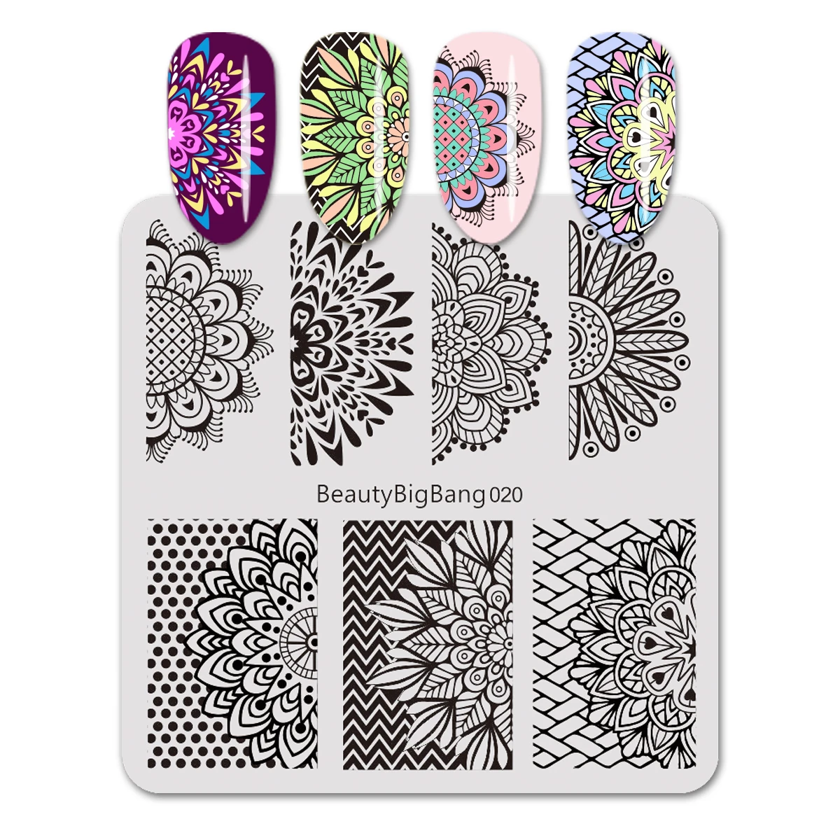 BEAUTYBIGBANG 6*6CM Square Floral Pattern Nail Art Stamping Plate Mandala Series DIY Manicure Template Stencil Stamping
BEAUTYBIGBANG 6*6CM Square Floral Pattern Nail Art Stamping Plate Mandala Series DIY Manicure Template Stencil Stamping