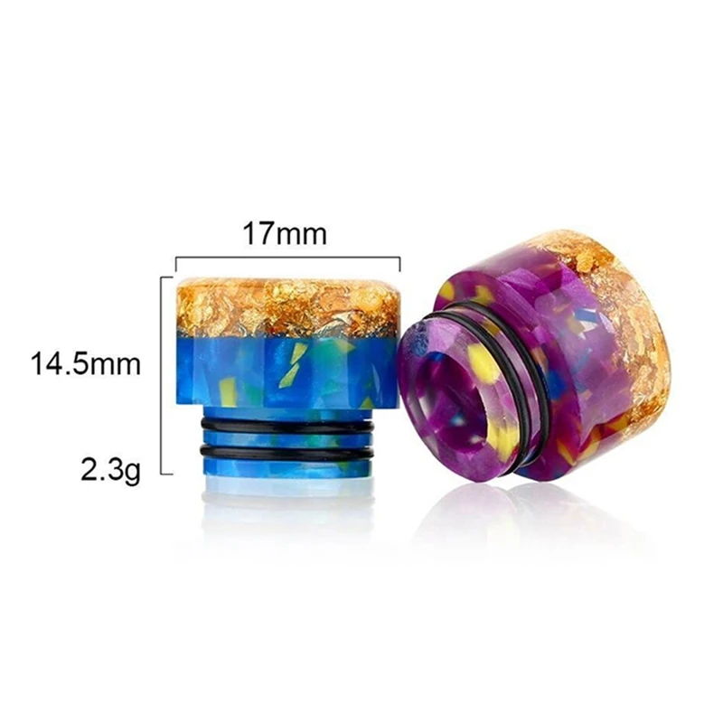 810 Drip Tip Colorful with Shine Gold 17mm Diameter Wide Bore for E Cigarettes TFV8 RDA RTA Atomizer Vape Mouthpiece
810 Drip Tip Colorful with Shine Gold 17mm Diameter Wide Bore for E Cigarettes TFV8 RDA RTA Atomizer Vape Mouthpiece