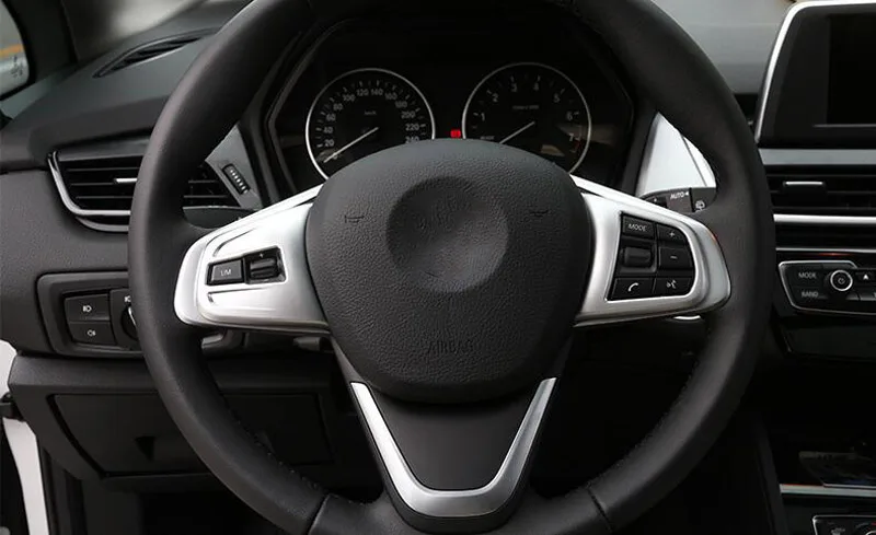 ABS Chrome Steering Wheel Button Cover Trim For BMW 1 2 Series 118i 120i 218i f45 F46 X1 F48 2016 2017 Car-styling Accessories
ABS Chrome Steering Wheel Button Cover Trim For BMW 1 2 Series 118i 120i 218i f45 F46 X1 F48 2016 2017 Car-styling Accessories
