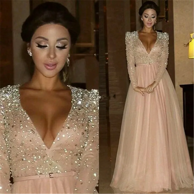 abendkleider 2020 full Sleeve Evening Dresses robe de soiree Crystal Beaded Pink long evening dresses for women vestido de noiva
abendkleider 2020 full Sleeve Evening Dresses robe de soiree Crystal Beaded Pink long evening dresses for women vestido de noiva