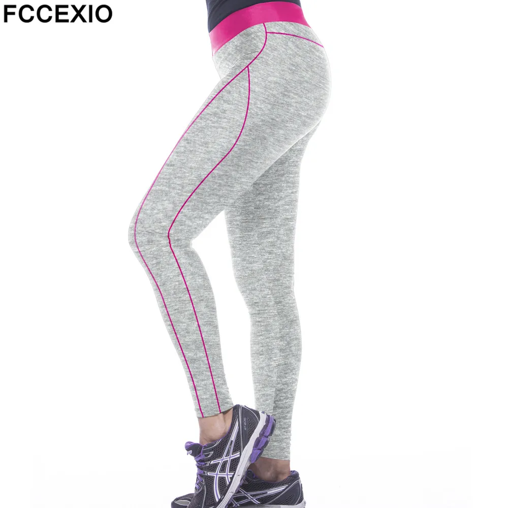 FCCEXIO New Arrival leggins Solid Gray Pink Striped 3D Printed Leggings Elastic Slim Fit Fitness Women Leggings Pants Trousers
FCCEXIO New Arrival leggins Solid Gray Pink Striped 3D Printed Leggings Elastic Slim Fit Fitness Women Leggings Pants Trousers