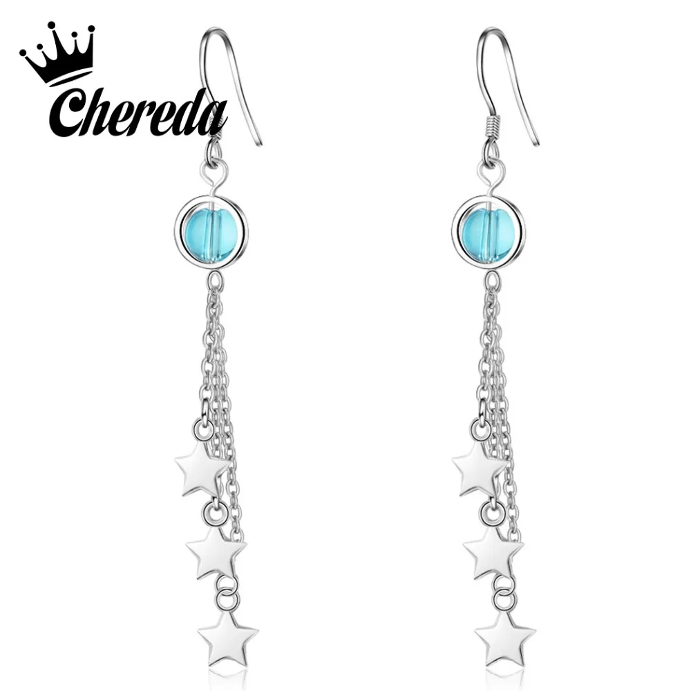 Chereda Star Tassel Drop Earring for Women Blue Rhinestones Bead Earrings Statement Jewelry Drop Shipping
Chereda Star Tassel Drop Earring for Women Blue Rhinestones Bead Earrings Statement Jewelry Drop Shipping
