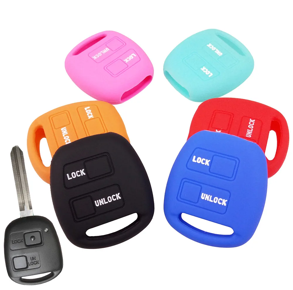 2 Button Silicone Key Cover Fit For Toyota Yaris Avensis Camry Corolla Carina Prado Prius Rav4 4runner Previa Remote Fob Case
2 Button Silicone Key Cover Fit For Toyota Yaris Avensis Camry Corolla Carina Prado Prius Rav4 4runner Previa Remote Fob Case