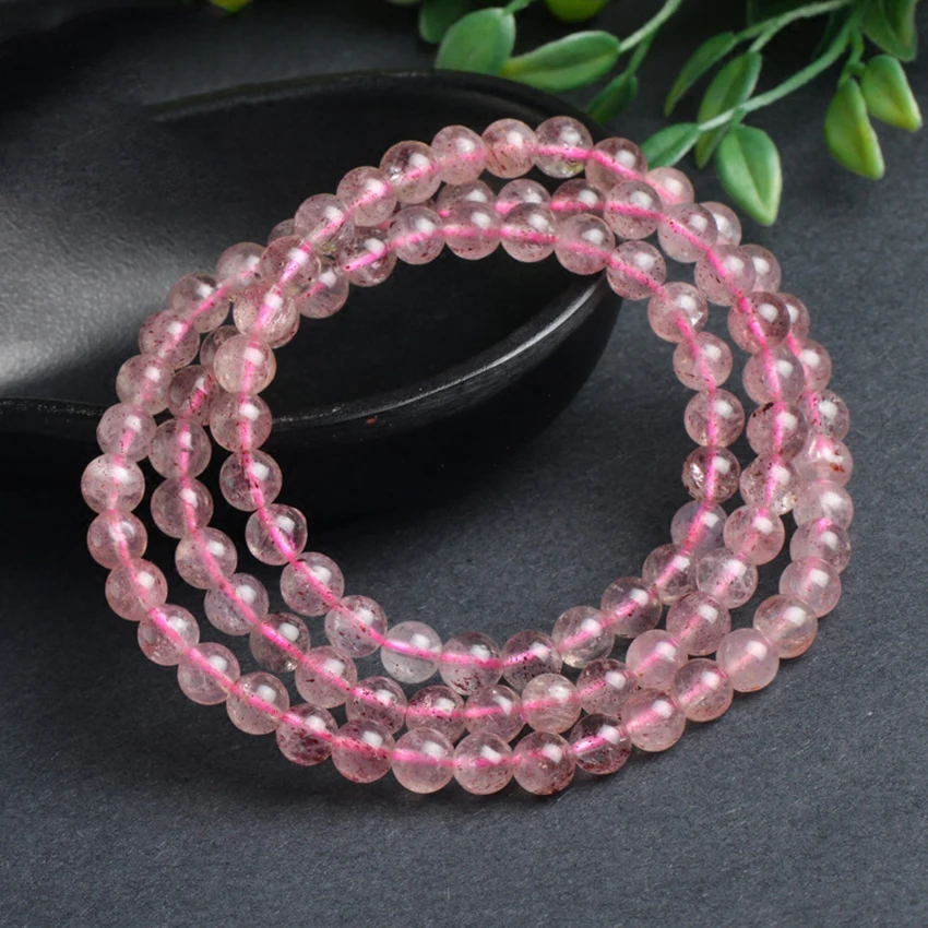 5-8mm Strawberry Quartz Crystal Bracelet Rose Wrap Bracelets For Women Bracelets For Girls Birthday
5-8mm Strawberry Quartz Crystal Bracelet Rose Wrap Bracelets For Women Bracelets For Girls Birthday