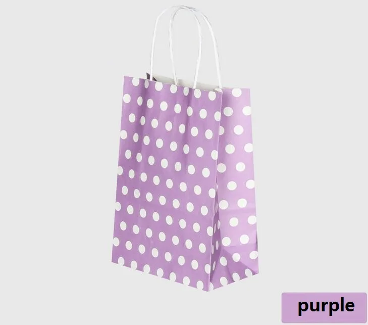 10PCS/lot 21X15X8CM Stationery Holders polka dot kraft paper bag with handle Multifunction wedding party dotted purple bag
10PCS/lot 21X15X8CM Stationery Holders polka dot kraft paper bag with handle Multifunction wedding party dotted purple bag